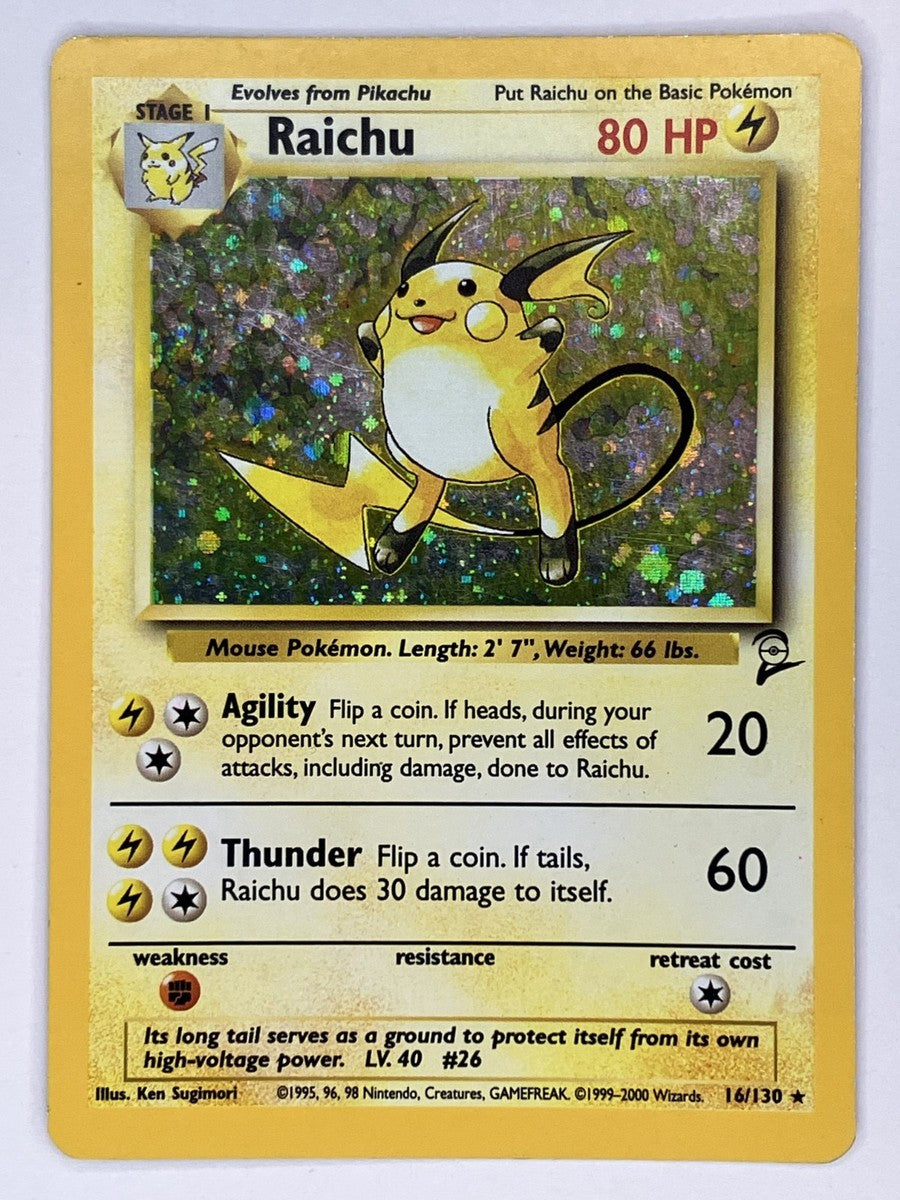 Raichu (BS2, Holofoil)